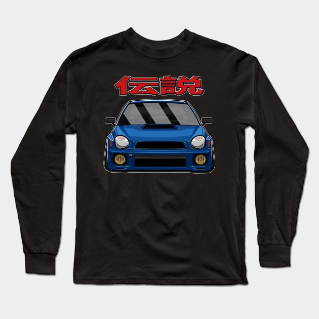 Black Subie Bug Eye JDM Long Sleeve T-Shirt by dipurnomo